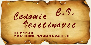 Čedomir Veselinović vizit kartica